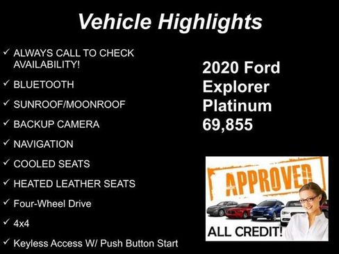 Used 2020 Ford Explorer Platinum w/ Premium Technology Package AWD/4WD image 10
