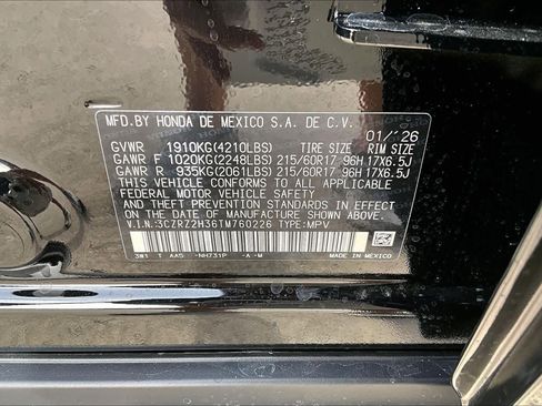 New 2026 Honda HR-V LX image 21