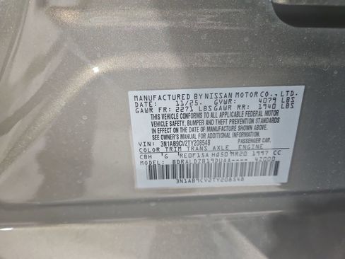 New 2026 Nissan Sentra SV w/ Floor Mat Package FWD image 28