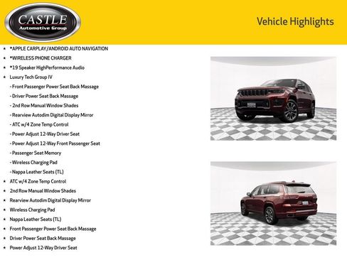 Used 2021 Jeep Grand Cherokee L Overland w/ Luxury Tech Group IV image 4