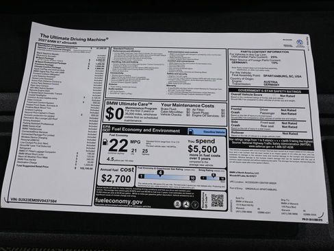 New 2027 BMW X7 xDrive40i w/ M Sport Package AWD/4WD image 40