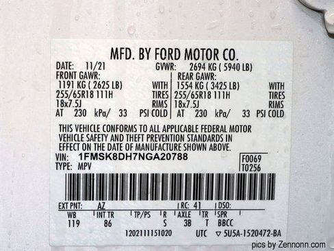 Certified 2022 Ford Explorer XLT AWD/4WD image 32