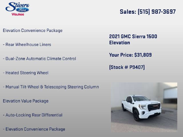 Used 2021 GMC Sierra 1500 Elevation AWD/4WD image 8