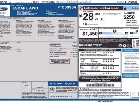 Used 2020 Ford Escape SE AWD/4WD image 6
