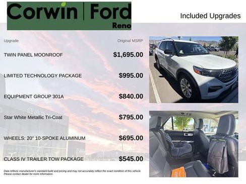 Used 2024 Ford Explorer Limited w/ Limited Technology Package AWD/4WD image 3