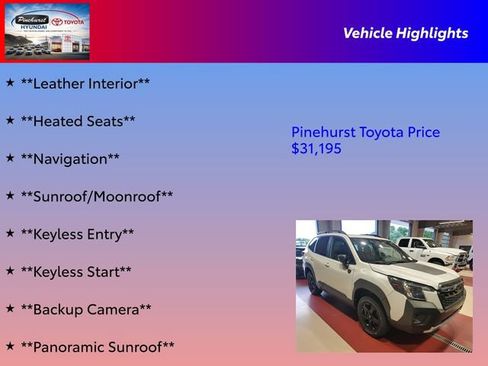 Used 2023 Subaru Forester Wilderness AWD/4WD image 25
