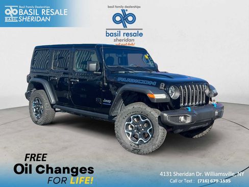 Used 2023 Jeep Wrangler Unlimited Rubicon 4xe w/ Cold Weather Group image 1