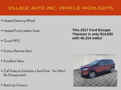 Used 2017 Ford Escape Titanium w/ Equipment Group 301A FWD image 14