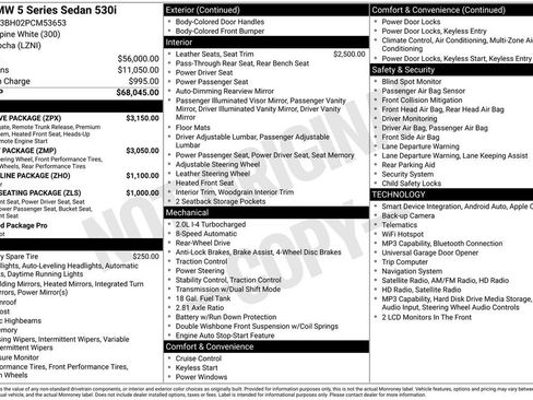 Used 2023 BMW 530i w/ Executive Package RWD image 35
