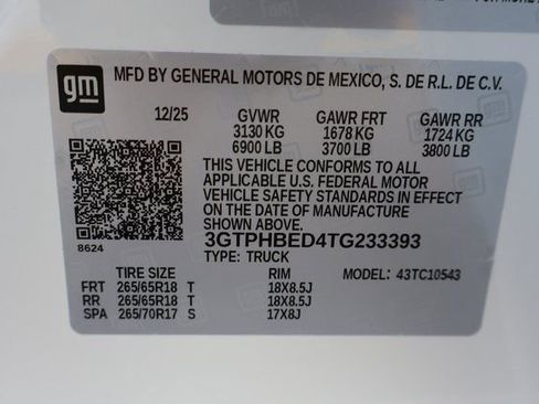 New 2026 GMC Sierra 1500 SLE w/ Preferred Package RWD image 23