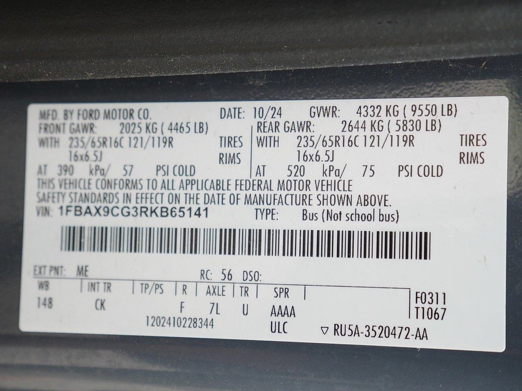 Used 2024 Ford Transit 350 XL AWD/4WD image 61