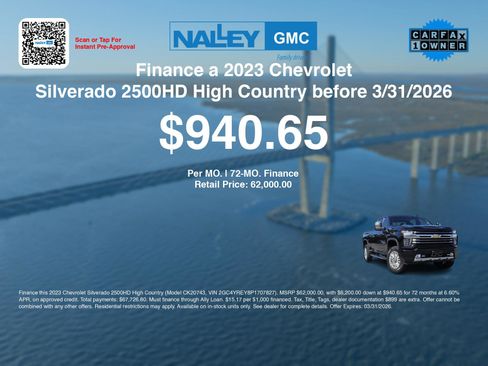 Used 2023 Chevrolet Silverado 2500 High Country image 3