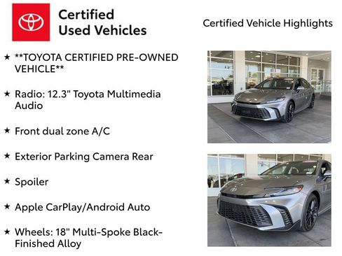 Certified 2026 Toyota Camry SE w/ Convenience Package FWD image 7