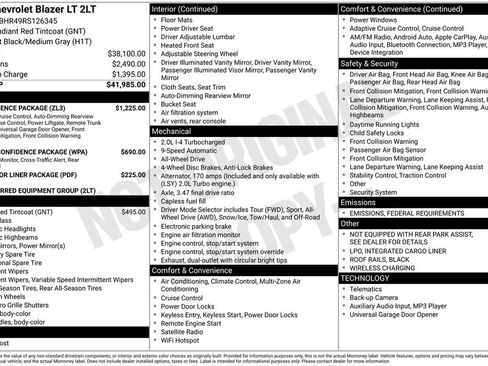 Certified 2024 Chevrolet Blazer LT w/ Convenience Package image 35