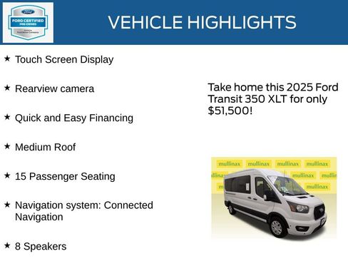 Certified 2025 Ford Transit 350 XLT image 23