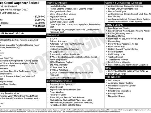 Certified 2022 Jeep Grand Wagoneer Series I AWD/4WD image 8