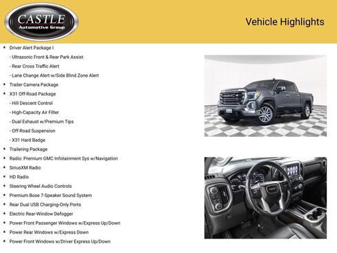 Used 2019 GMC Sierra 1500 SLT w/ SLT Premium Plus Package AWD/4WD image 16