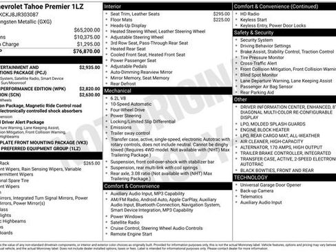 Used 2018 Chevrolet Tahoe Premier AWD/4WD image 14