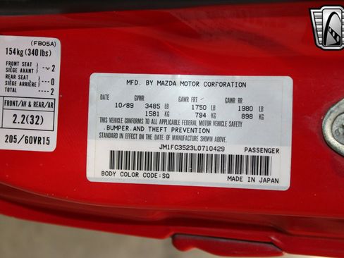 Used 1990 MAZDA RX-7 Convertible image 26