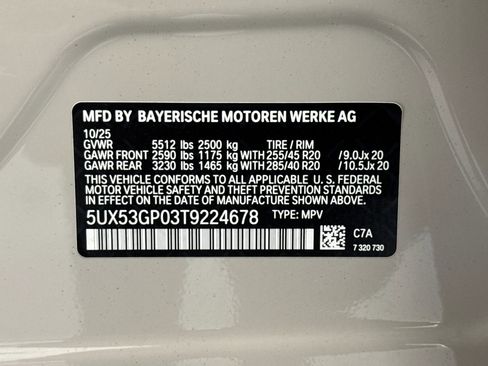 Used 2026 BMW X3 xDrive30i w/ Convenience Package AWD/4WD image 20