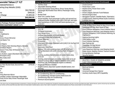 Used 2023 Chevrolet Tahoe LT AWD/4WD image 17