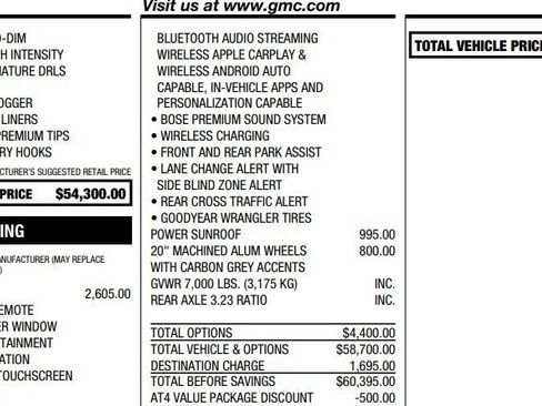 Certified 2021 GMC Sierra 1500 AT4 w/ AT4 Value Package image 2