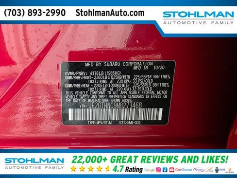 Used 2021 Subaru Crosstrek 2.5i Limited w/ Moonroof Package 2 image 39