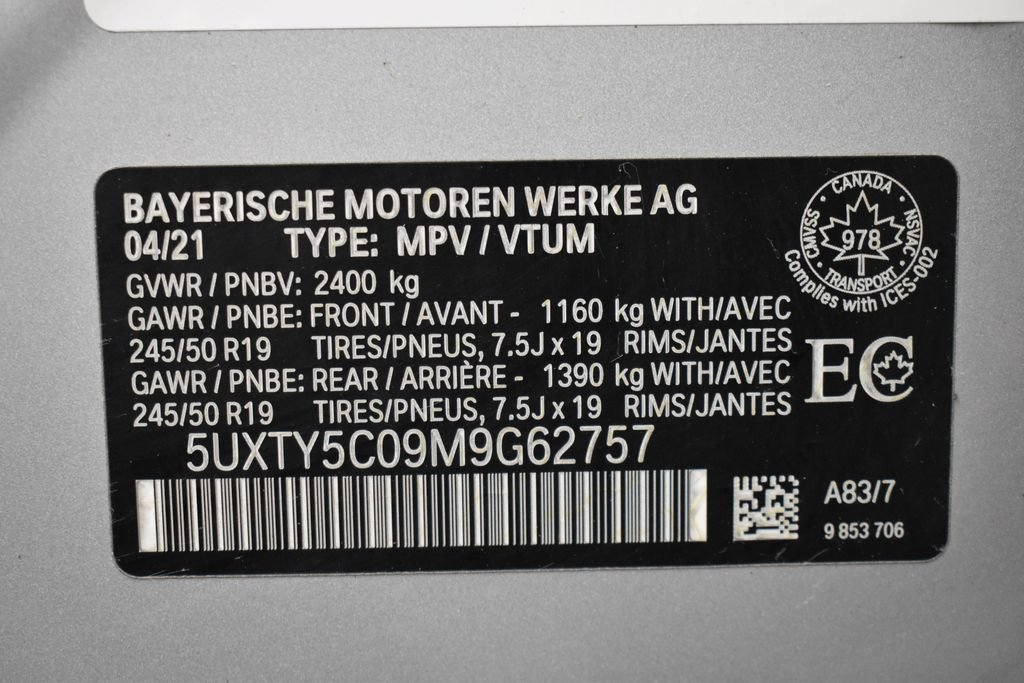 Used 2021 BMW X3 xDrive30i w/ Premium Package Essential AWD/4WD image 16