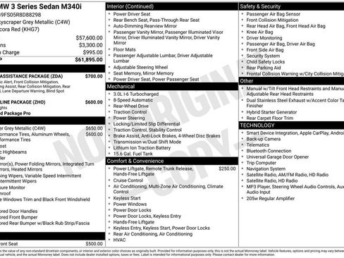 Used 2024 BMW M340i w/ Driving Assistance Package RWD image 1