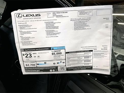 New 2026 Lexus TX 350 AWD image 13