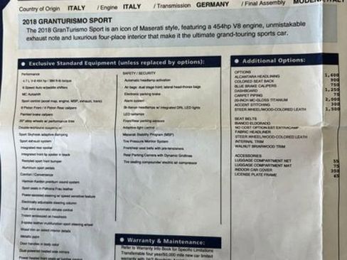 Used 2018 Maserati GranTurismo Sport image 61