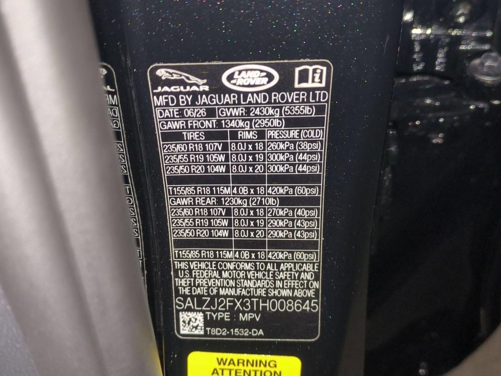 New 2026 Land Rover Range Rover Evoque S AWD/4WD image 30