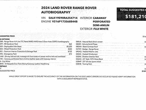 Used 2024 Land Rover Range Rover Autobiography AWD/4WD image 11