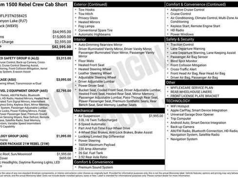 New 2026 RAM 1500 Rebel w/ Advanced Safety Group II image 6