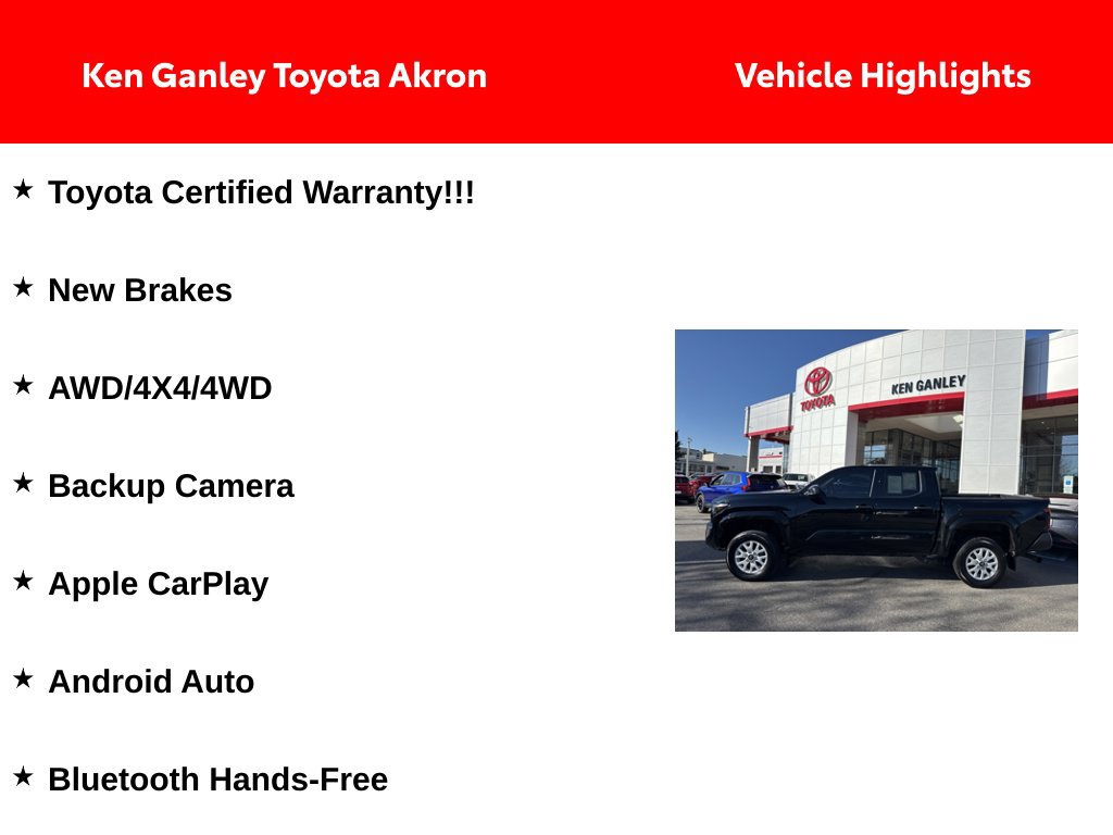 Certified 2024 Toyota Tacoma SR AWD/4WD image 4