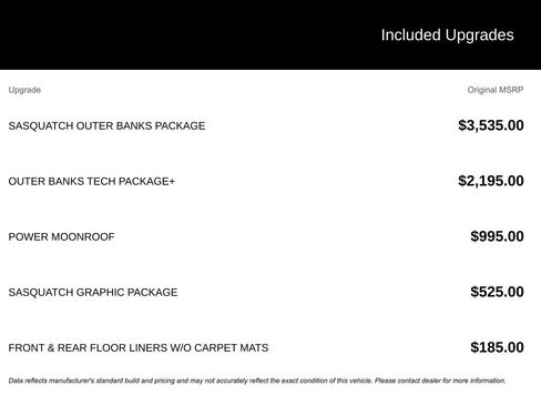 New 2025 Ford Bronco Sport Outer Banks w/ Sasquatch Outer Banks Package image 20