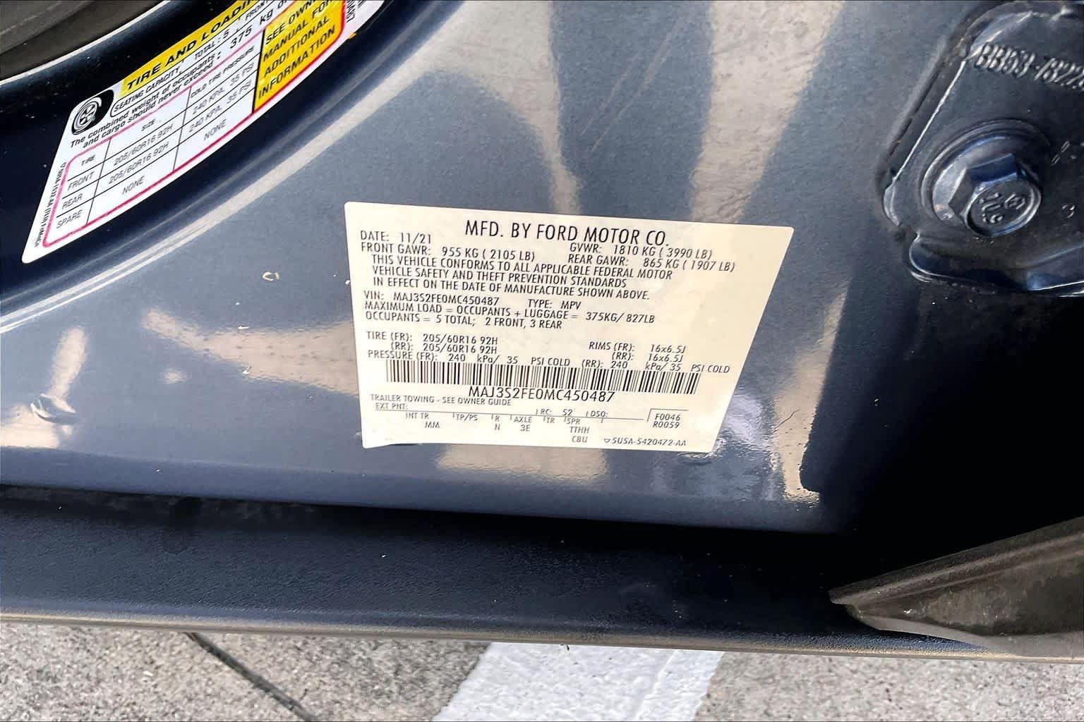 Used 2021 Ford EcoSport S FWD image 36