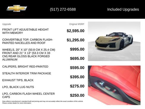 Used 2025 Chevrolet Corvette E-Ray w/ Stealth Interior Trim Package AWD/4WD image 5