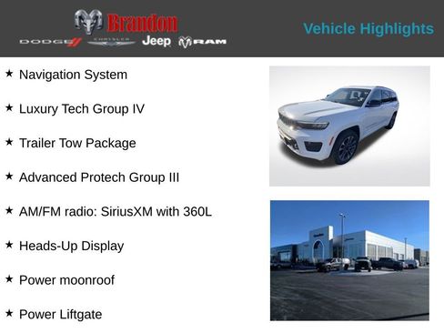 New 2025 Jeep Grand Cherokee L Overland w/ Advanced Protech Group III image 2