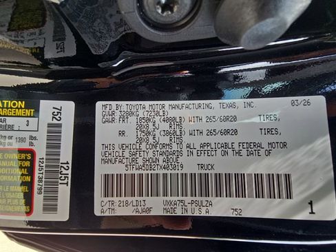 New 2026 Toyota Tundra Limited AWD/4WD image 35