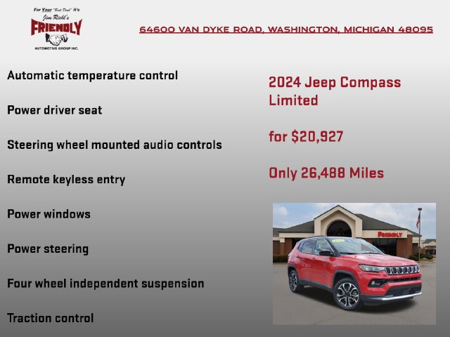 Used 2024 Jeep Compass Limited AWD/4WD image 10