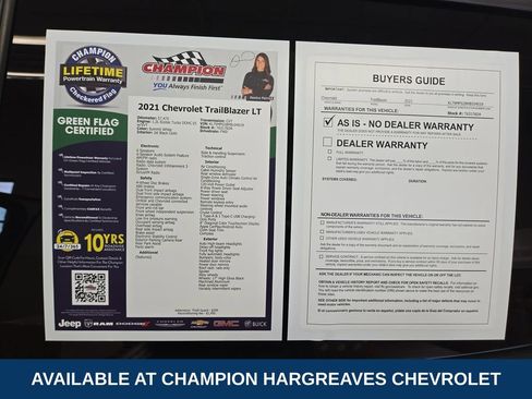 Certified 2021 Chevrolet TrailBlazer LT w/ Convenience Package FWD image 43
