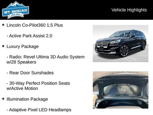 Used 2022 Lincoln Aviator Reserve w/ Equipment Group 201A RWD image 12