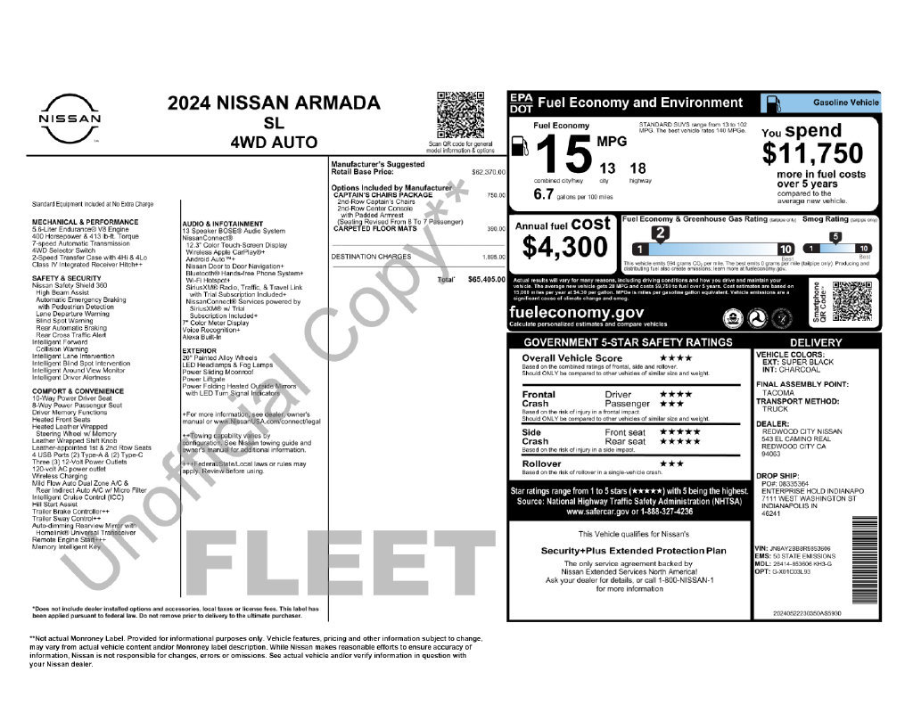 Used 2024 Nissan Armada SL w/ Captain's Chairs Package AWD/4WD image 44