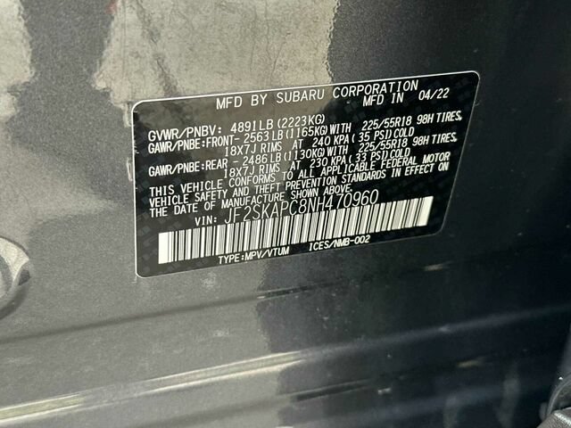 Certified 2022 Subaru Forester Limited w/ Popular Package #3 AWD/4WD image 37