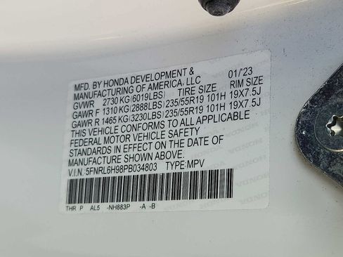 Certified 2023 Honda Odyssey Elite image 26