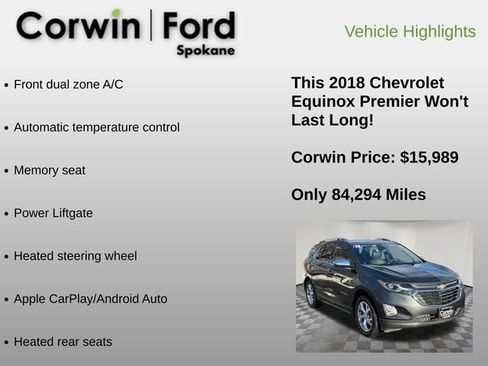 Used 2018 Chevrolet Equinox Premier image 12