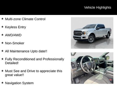 Used 2018 Ford F150 XLT w/ Equipment Group 302A Luxury AWD/4WD image 21
