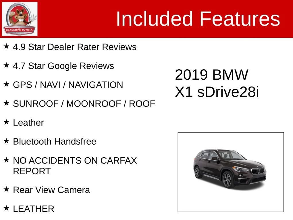 Used 2019 BMW X1 sDrive28i w/ Convenience Package FWD image 4