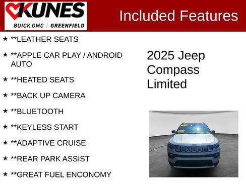 Used 2025 Jeep Compass Limited AWD/4WD image 2